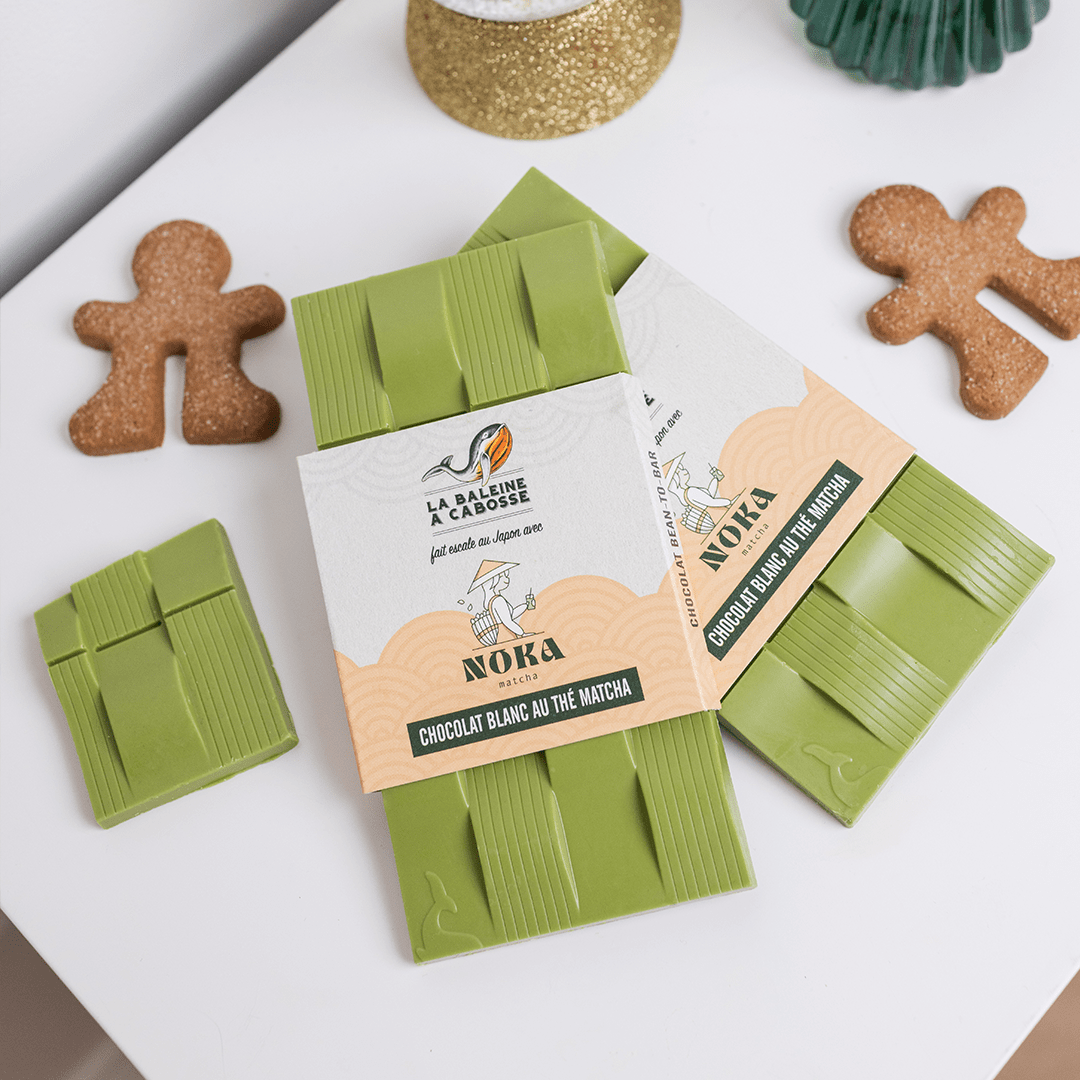 Chocolat Blanc au Matcha 4 % (lot de 2 tablettes)