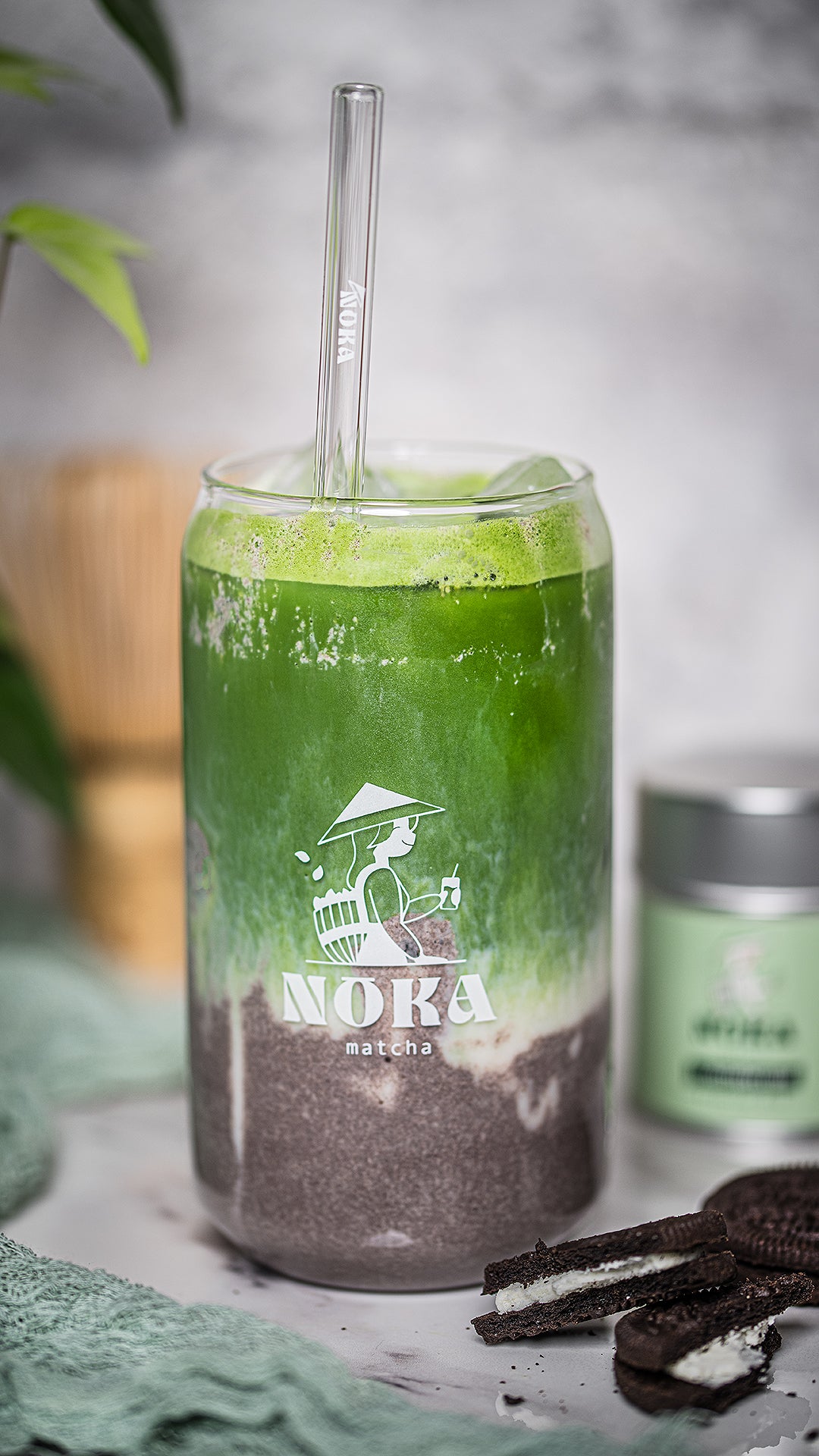 oreo matcha latte