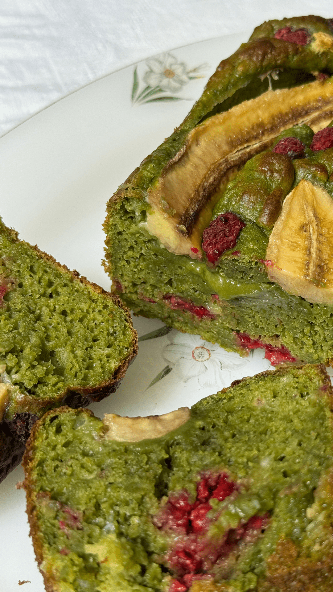 Banana bread au matcha