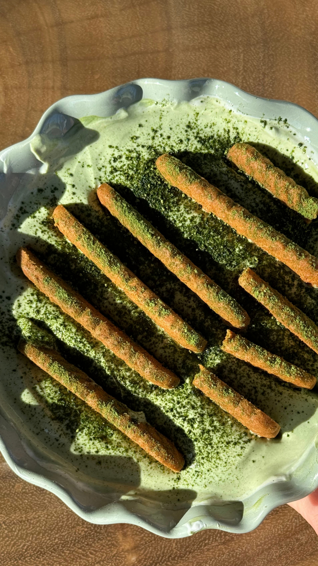 Cheesecake japonais au matcha