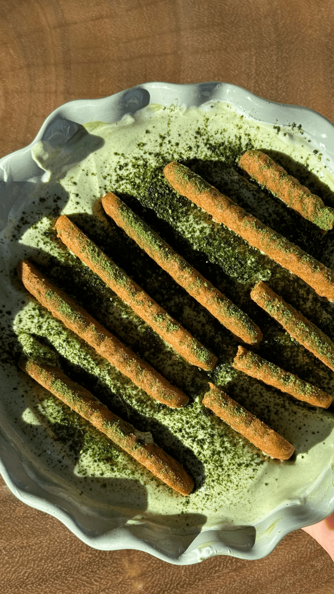 Cheesecake japonais au matcha