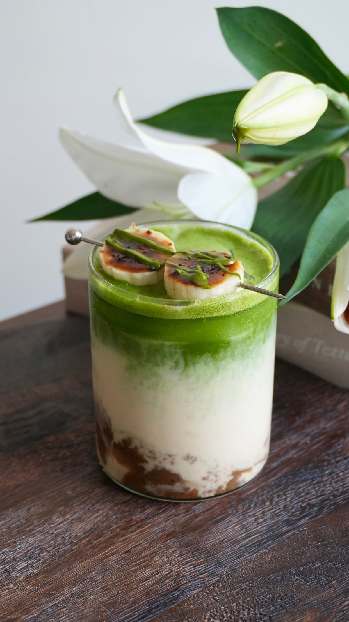 Iced Matcha Latte banana bread