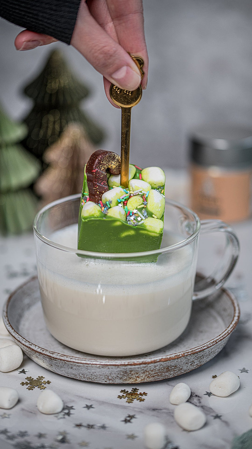 cuillères à chocolat chaud