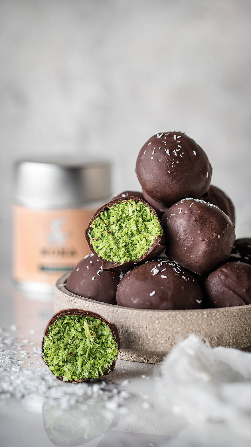 matcha bounty balls
