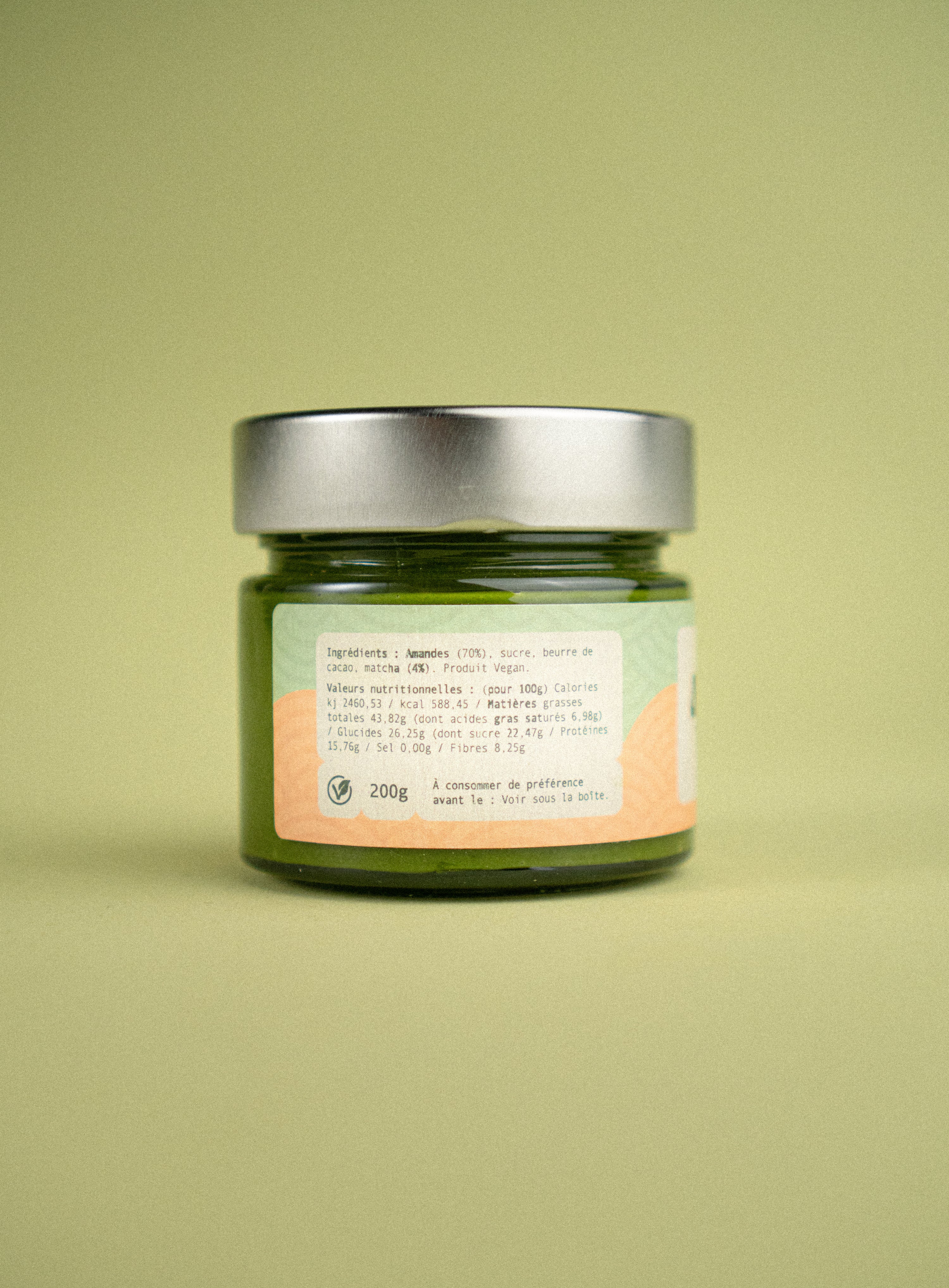 Noka à tartiner - Pâte à tartiner vegan au matcha