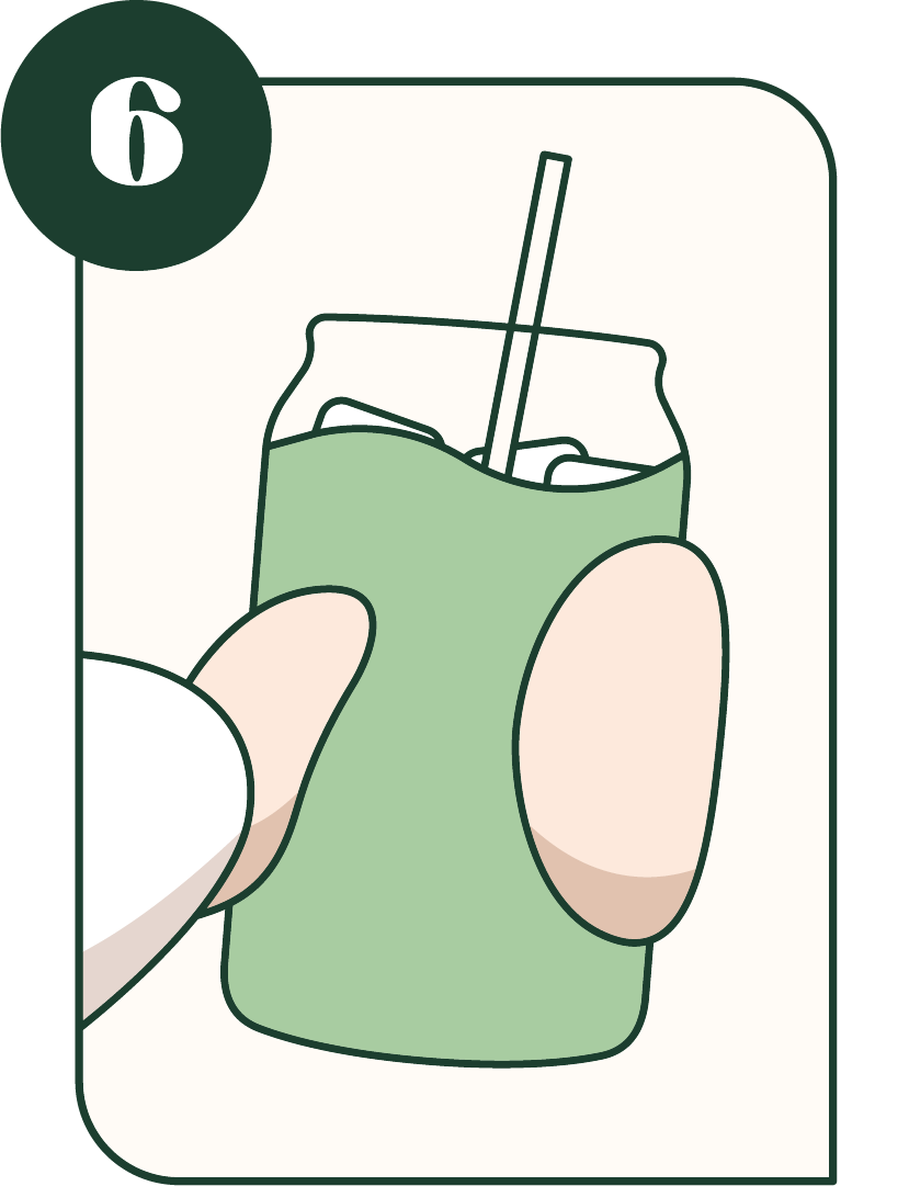 Préparation étape 6 il ne reste plus qu'à déguster ton matcha