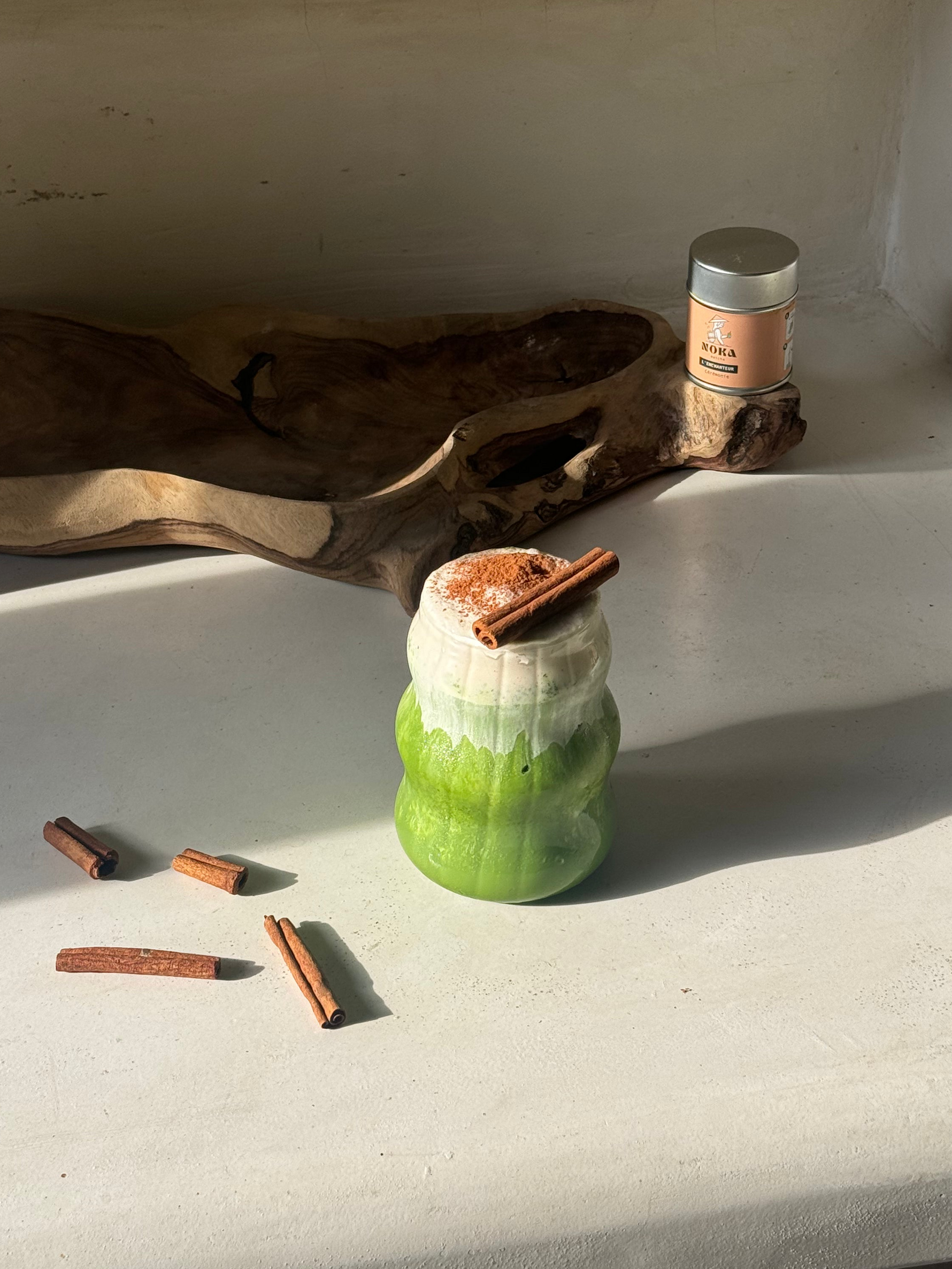 matcha automne cannelle enchanteur