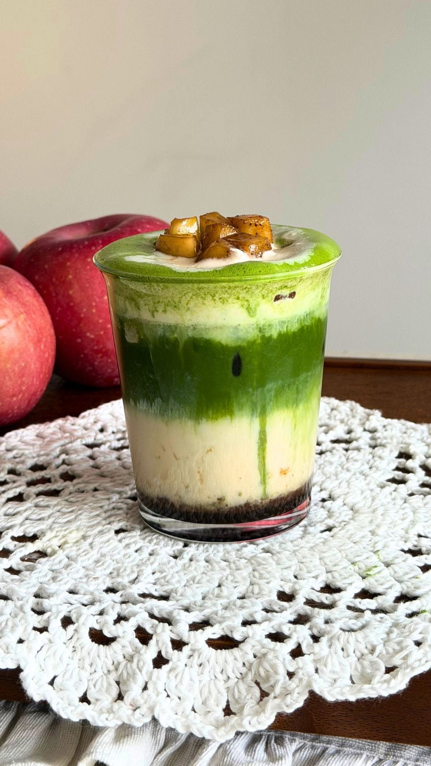 Matcha Latte Pomme Cannelle