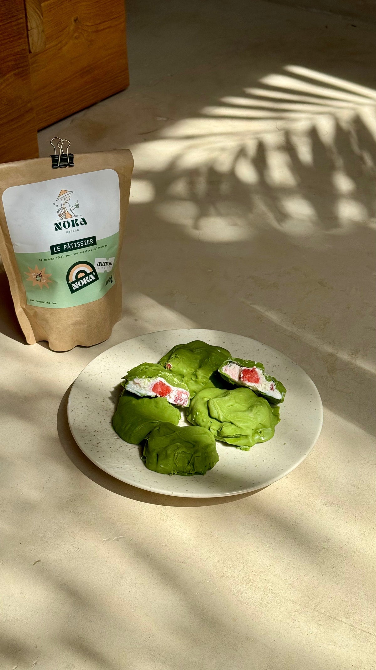 Snack choco-matcha fraises